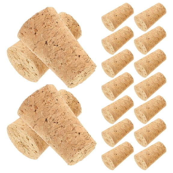 Raindrops  20 Pcs Cork Cover Bottle Corker Tiny Bottles with Wine Stoppers Beige