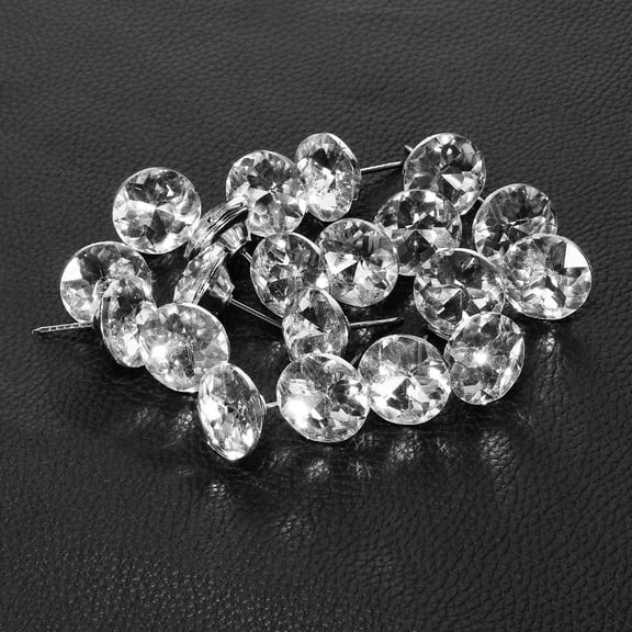 Raindrops 20 Pcs Crystal Upholstery Nails for Furniture and Craft Projects Homeowners Interior Design