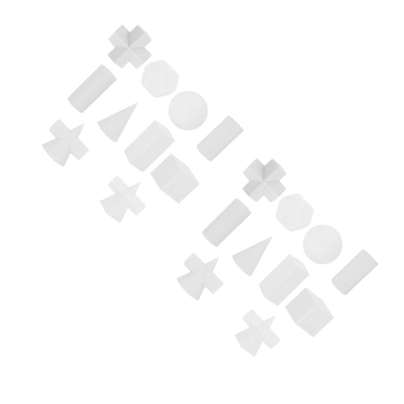 Raindrops 20 Pcs Desktop Geometrical Sculpture Sketch Learning Practice Model Home Ornament