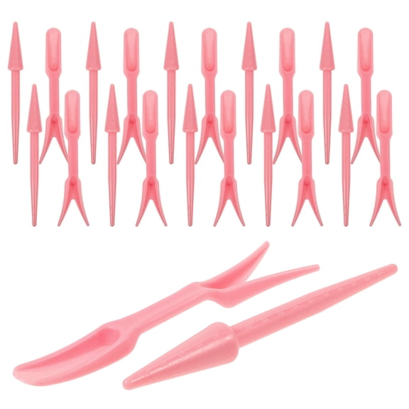 Raindrops 20-Piece Red Plastic Gardening Tools Kit for Planting, Garden Care, and Home Gardeners Outdoor Use