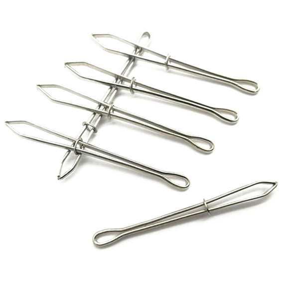 Raindrops 20 Pcs Elastic Band Threader Sewing Tweezer Drawstring Cord