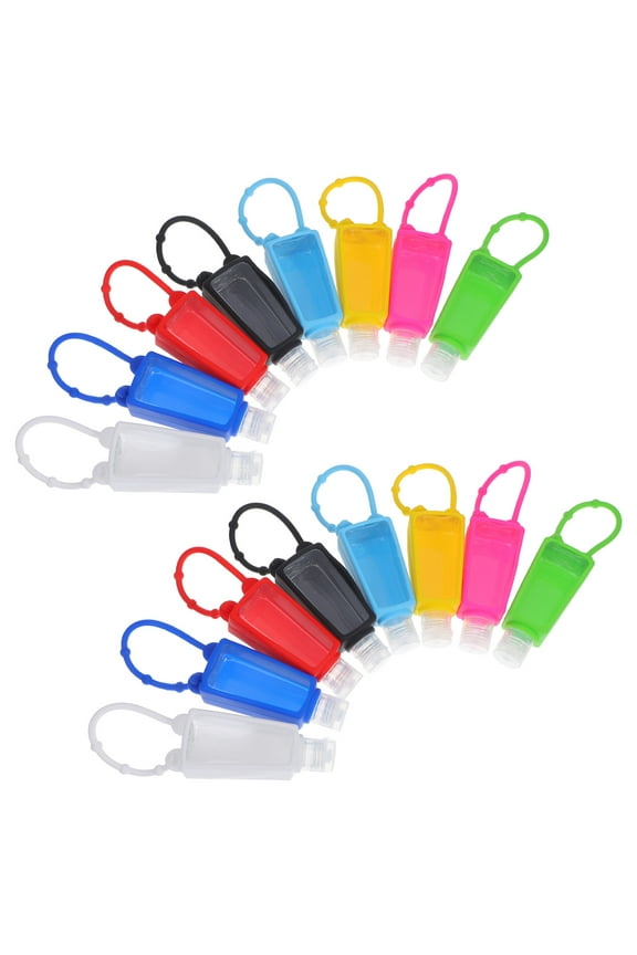 20 Pcs Empty Hand Bottles Keychain Tube Dispensing Child Travel
