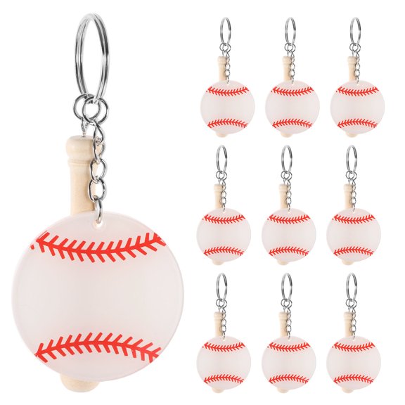 Raindrops 20 Pcs Hanging Keychains Delicate Key Chains Decorative Baseball Keychains Bag Accessory
