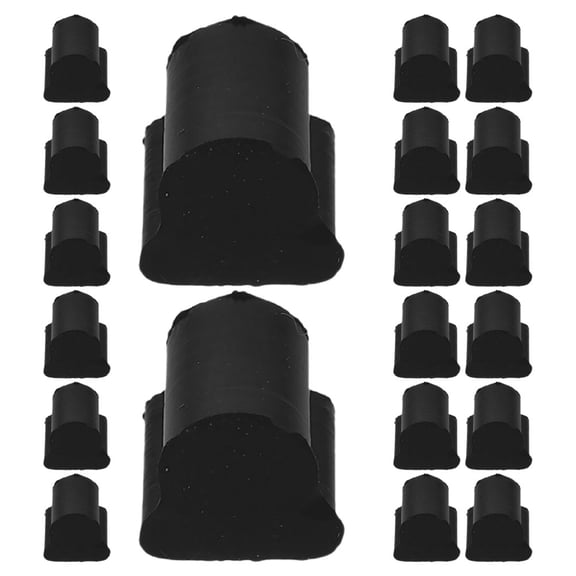 Raindrops  20 Pcs Instrument Replacement Parts Trombone Cork Pads Black