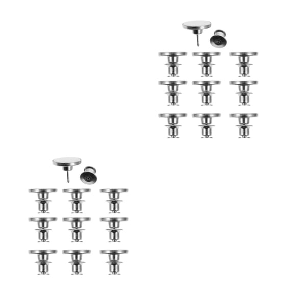 Raindrops 20-Pack Metal Jean Buttons for Jeans Replacement, Pants Buttons, Craft and Sewing Accessories