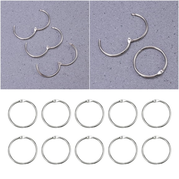 Raindrops 20 Pcs Loose Length Key Rings Keychain Clips for Scrapbooking Crafting and DIY Projects