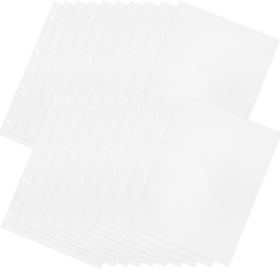 Raindrops 20 Pcs Plastic Photo Pockets Album Replacement Pages for Self Adhesive