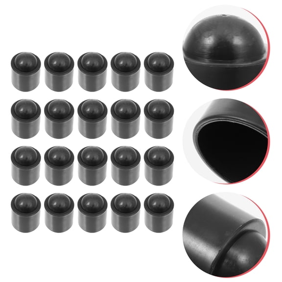 Raindrops Pool Stick Bumper Durable Rubber for Billiard Accessories 20Pcs