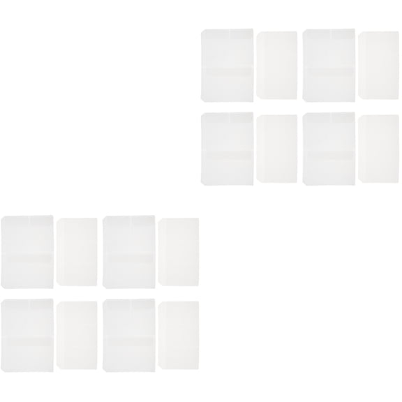 Raindrops 20 Pcs Practical A5 Zipper Style EVA Loose-leaf Book Calling-card Pockets White