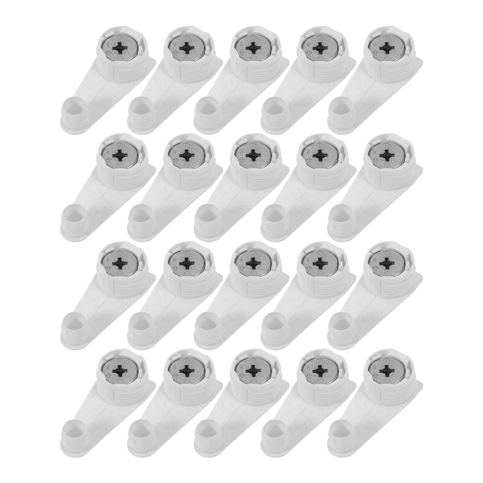 Raindrops Heavy Duty Floating Shelf Brackets Shelf Supports White For DIY Enthusiasts Modern 20Pack