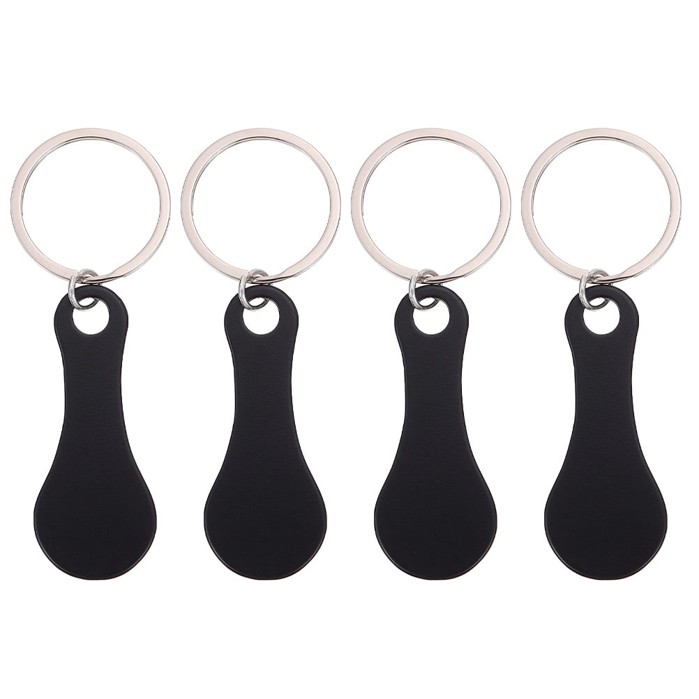 Key Rings Walmart Raindrops 20 Pcs Stainless Steel Trolley Tokens Portable Key Rings ...