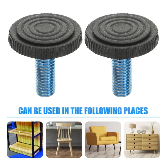 Raindrops 20 Pcs Threaded Furniture Feet for Cupboard Legs and Sofa Legs with Iron Material