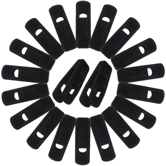 Raindrops 20 Pcs Trouser Pants Clothes Hanger Drying Clip Drying Clips 7X2.5X2.2CM Black