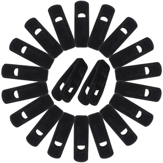 Raindrops 20 Pcs Trouser Pants Clothes Hanger Drying Clip Drying Clips 7X2.5X2.2CM Black