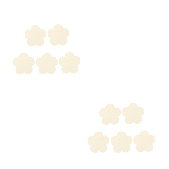Raindrops 20 Pcs  Unfinished Plum Flower Shape Wood Cutout Chips for Board Game Pieces Arts Crafts Projects Ornaments 5cm