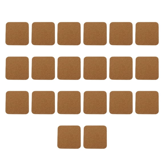 Raindrops 20 Pcs Wooden DIY Coasters Coffee Bar Board Cork Mat Drinks Office
