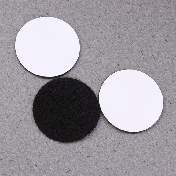 Raindrops Black Hook Loop Tape Dots Reusable Self Adhesive Stickers for Home Office with Strong Mounting Tape 20 Set