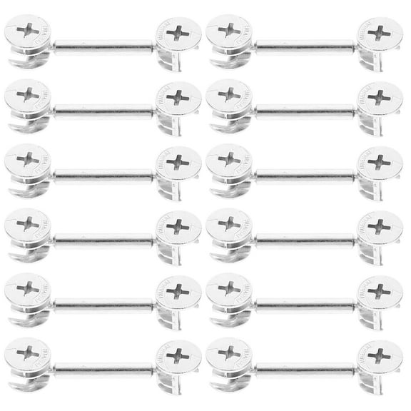 20 Sets Furniture Cam Fittings Kit Connectors and Dowels for Cabinets