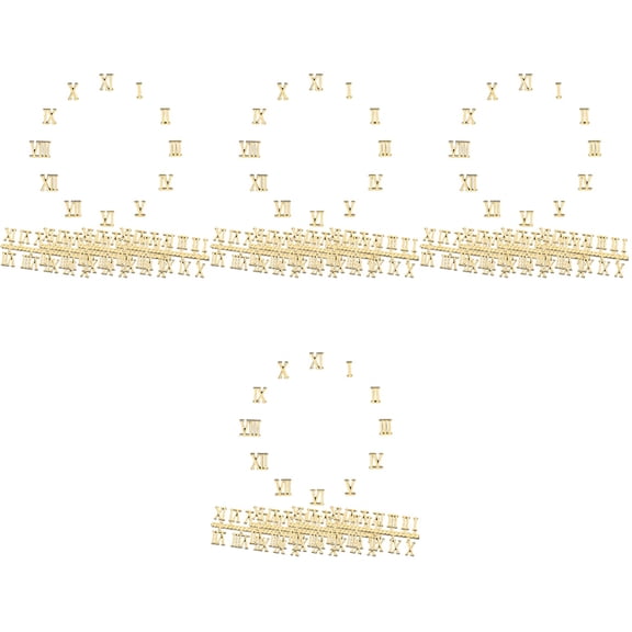 Raindrops 20 Sets Clock Numerals Kit with Digital and Roman Numerals for Custom Clock Making Projects