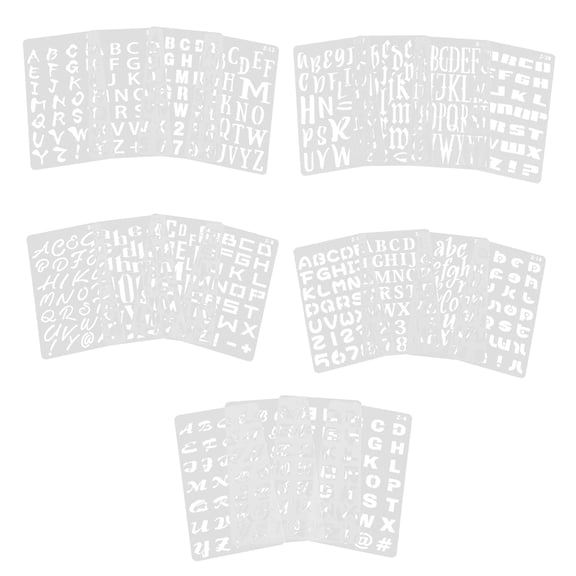 Raindrops White PET Painting Stencils for DIY Craft Decoration 20 Sheets