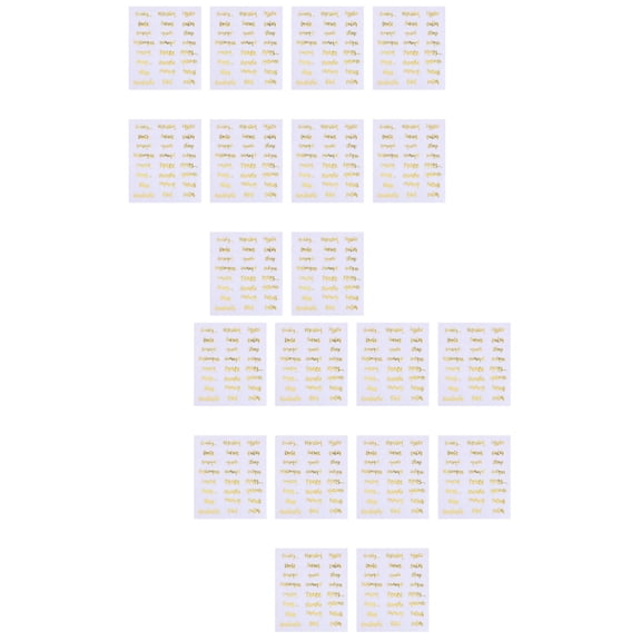 Raindrops 20 Sheets Essential Oil Bottle Labels Aromatherapy Containers DIY Letter Sticker