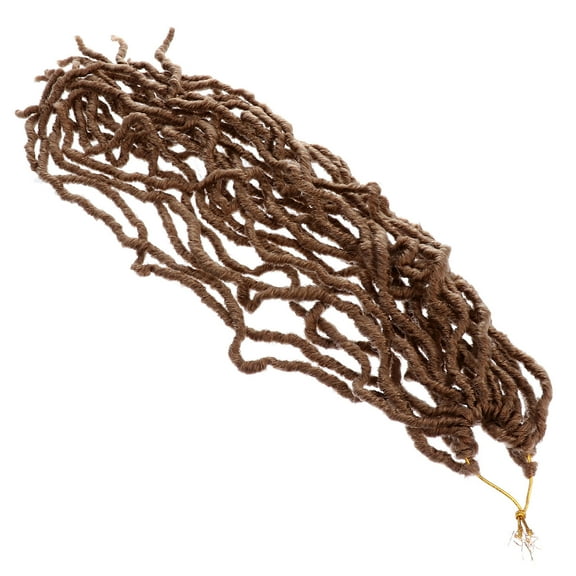 Raindrops 20 Strands Synthetic Hair Dreadlocks Wig Braid Brown 18 Inches for Gift for Friends and Relatives