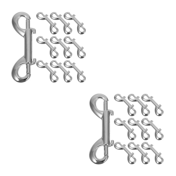 Raindrops 20 pcs Bolt Snaps Zinc Alloy Hooks Heavy Duty Rope Hooks Double Ended Snap Hooks Clip Key Holder For Water Bucket Dog Leash