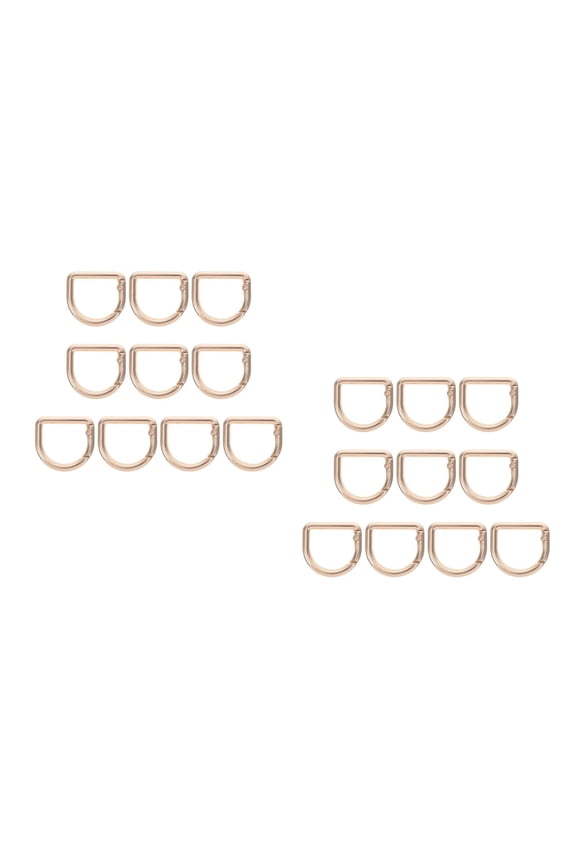 20 pcs  D Ring Spring Buckle Semicircle Metal Spring Key Ring Buckles Clasp Clamps Diy Accessories For Backpacks Purse Strap