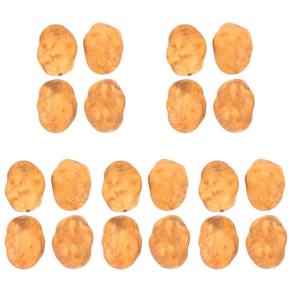 Raindrops 20 pcs Fake Potatoes Foam Artificial Potatoes Model Ornaments Simulation Vegetable for Home