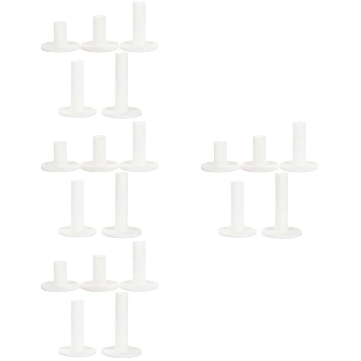 CRILSTYLEO Silicone Golf Tees White for Outdoor Use Stronger Shot 20Pcs