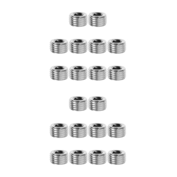 Raindrops Steel Pipe Plug Fittings Iron Versatile Tool Accessories 20 Pieces for Plumbing and Industrial Use