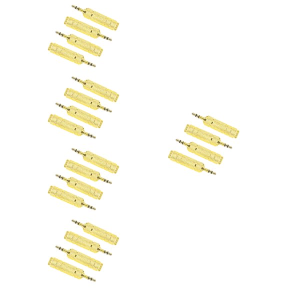 Raindrops 20 pcs Headphone Jack Adapters Converter Audio Interface Headphone Converter 3.5mm Male to 6.35mm Female