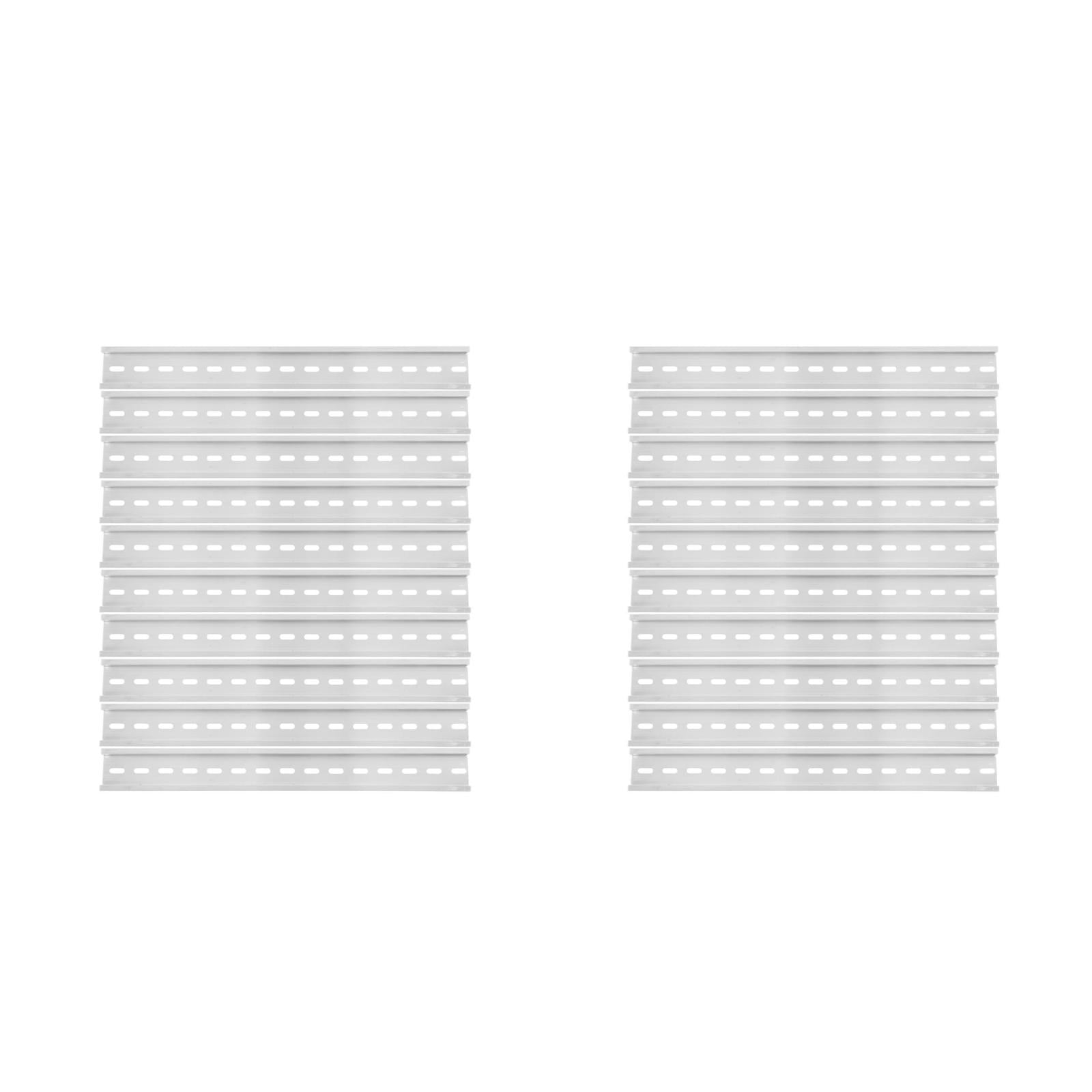 FOMIYES Silver Aluminum Slotted Din Rail, Reliable Quality, Safe Installation