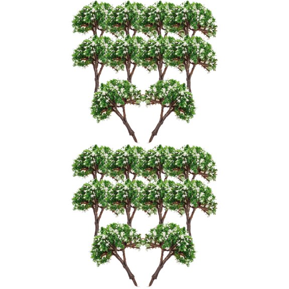 Raindrops 20 pcs Miniature Tree Model Tree Model Trees Sand Table Landscape Scenery Tree Models