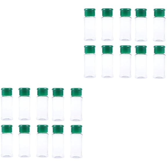 Raindrops 20 pcs Plastic Seasoning Bottle Spice Pot Pepper Shakers Salt Jar Condiment Can for Barbecue