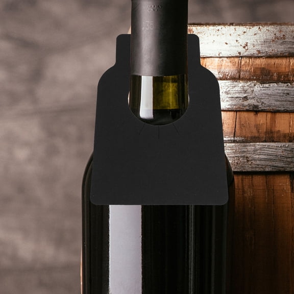 Raindrops 200 Pcs Blank Tags Cellar Wine Labels Bottle Writable Black