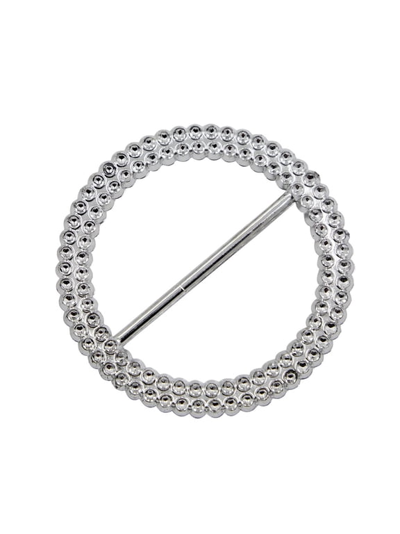Round Chair Buckle Plated Silver Plastic Decorative Clip for Weddings and Events 200Pcs