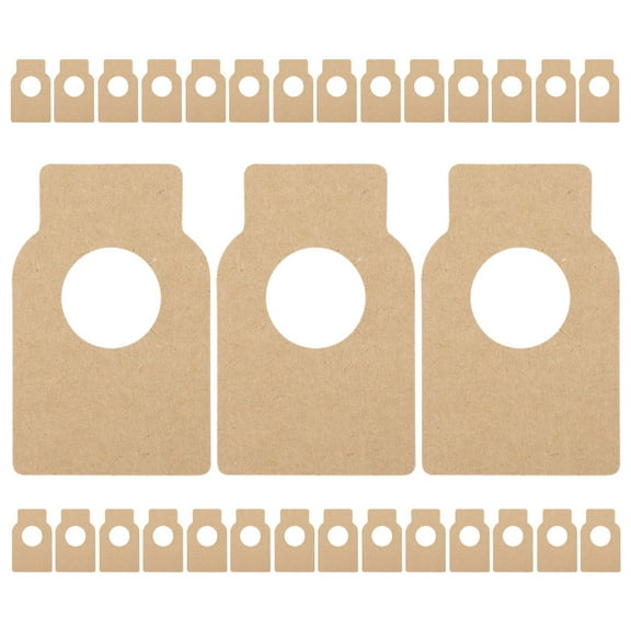 Raindrops 200 Pcs Delicate Bottle Labels Replaceable Wine Tags Neck Light Brown