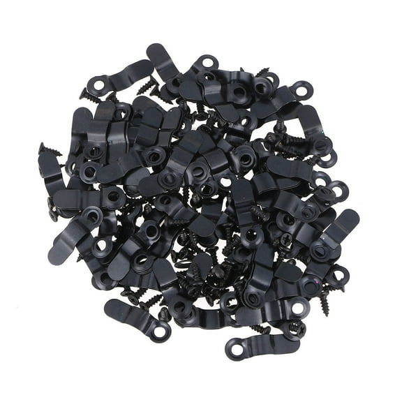 Raindrops  200 Pcs Photo Frame Accessories Button Picture Hanging Kit Black