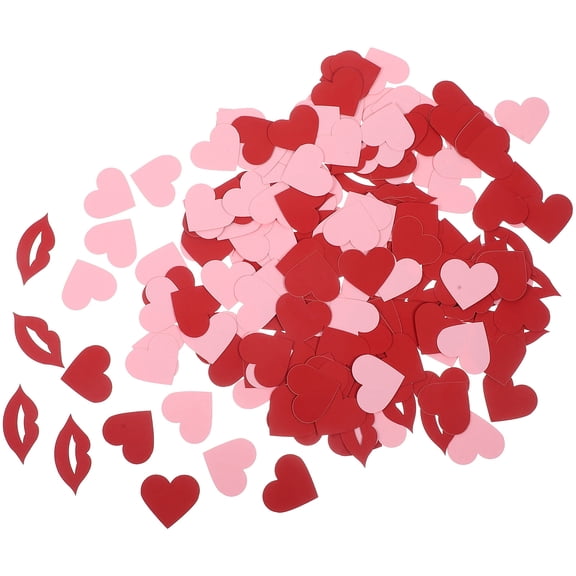 Raindrops  200 Pcs Table Scatter Confetti Heart and Lips Love