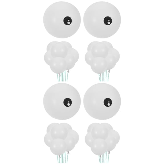 Raindrops 200 pcs  Holiday Balloons Thick Eye Balloon White Latex Eyeball Balloons