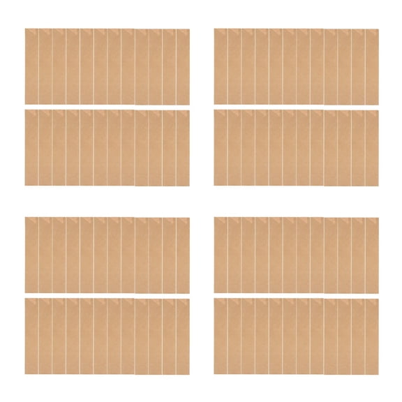 Raindrops 200 pcs Kraft Paper Chopsticks Wrapping Sleeves Disposable Chopsticks Sleeves Disposable Kraft Paper Cutlery Holders for Restaurant