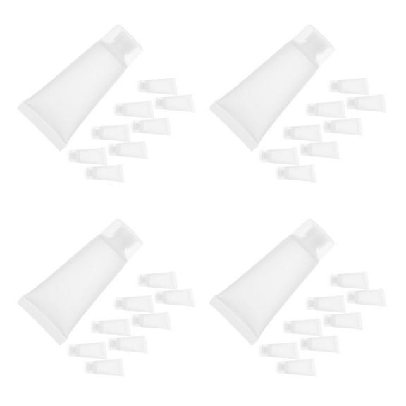 FOMIYES Refillable Squeeze Tubes Pe PP Transparent for Travel Lotion and Toothpaste 200Pcs