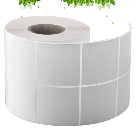 Raindrops 2000Pcs Blank Label Stickers White Copper Paper for Office Use Printer 5x5cm