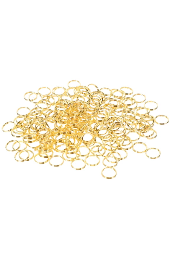 200Pack Mini Split Ring Small Split Keyrings Round Simple Design Keychain Making Supplies Men Women