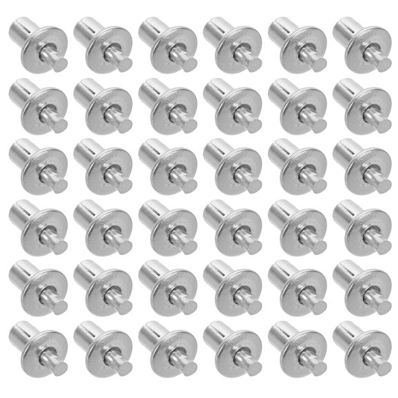 Raindrops 200 Pieces Aluminum Round Drive Rivets with Knock Installation for Machinery Use and Architectural Decoration