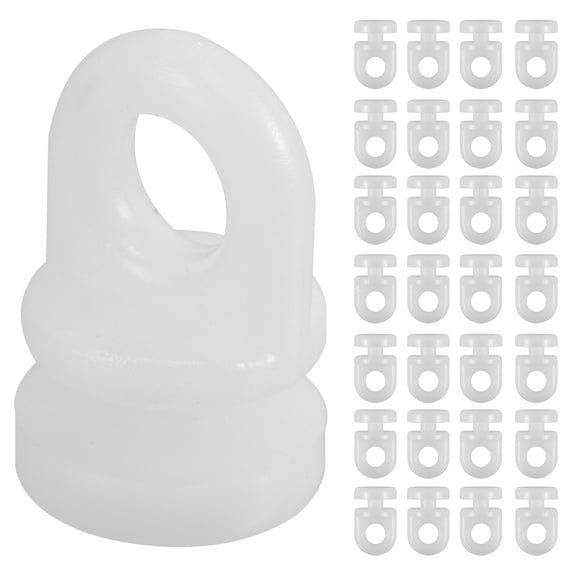 Raindrops 200Pcs White Plastic Curtain Track Gliders for Smooth Sliding Window Treatment Hardware