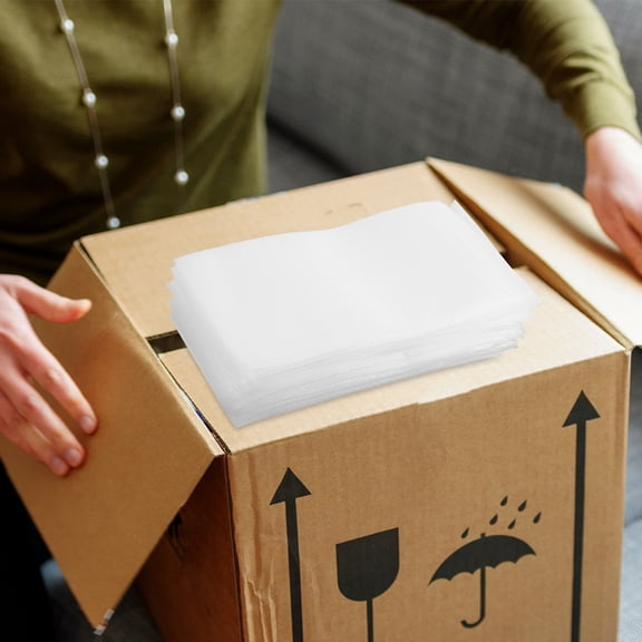 FOMIYES 200Pcs Shockproof Foam Bags for Packing and Shipping White Cushion Foam