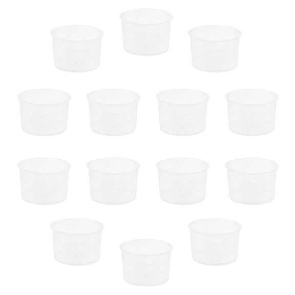 CHICHUMID 200-Pack White Adjustable Measuring Cups with Clear Scale for Accurate Kitchen and Household Liquid Measurement