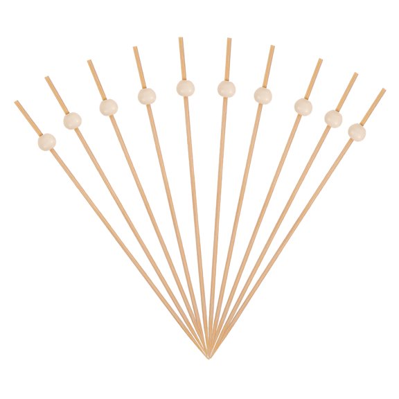 Raindrops 200Pcs Party Picks Beige Bamboo Cocktail Picks for Appetizers and Decorations
